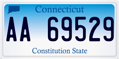 CT license plate AA69529