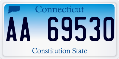 CT license plate AA69530