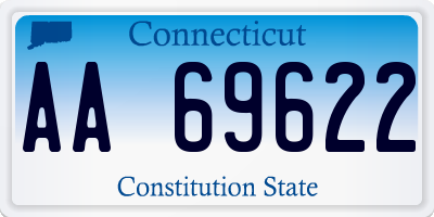 CT license plate AA69622