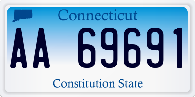 CT license plate AA69691