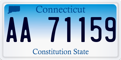 CT license plate AA71159