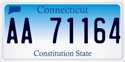 CT license plate AA71164