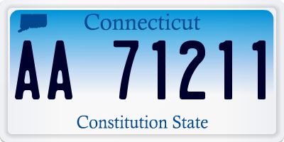 CT license plate AA71211