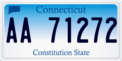 CT license plate AA71272