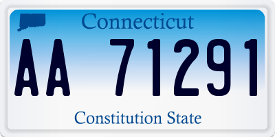 CT license plate AA71291