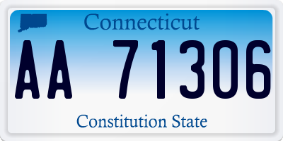 CT license plate AA71306
