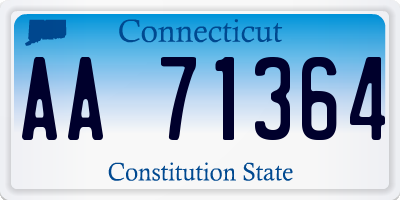 CT license plate AA71364