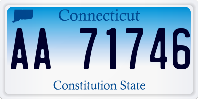 CT license plate AA71746