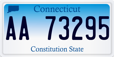 CT license plate AA73295