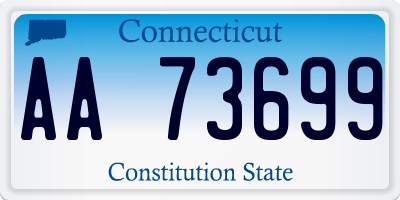 CT license plate AA73699