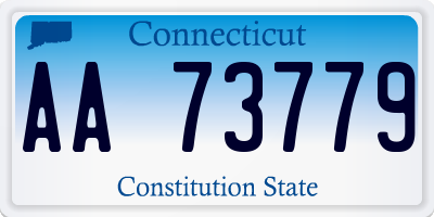 CT license plate AA73779