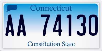 CT license plate AA74130