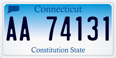 CT license plate AA74131