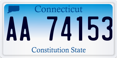 CT license plate AA74153
