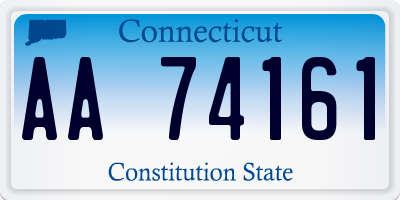 CT license plate AA74161