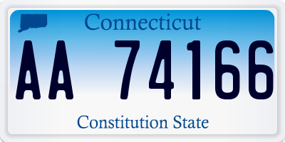 CT license plate AA74166