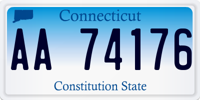 CT license plate AA74176