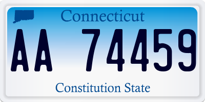 CT license plate AA74459