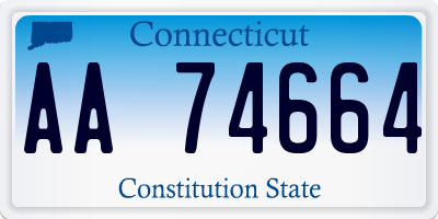 CT license plate AA74664