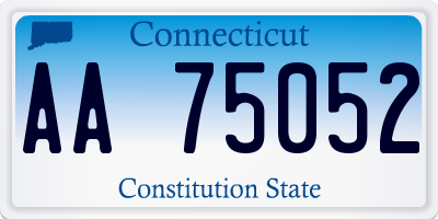 CT license plate AA75052