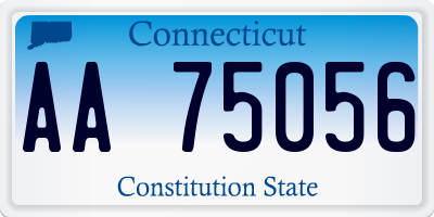 CT license plate AA75056