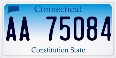 CT license plate AA75084