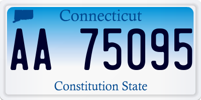 CT license plate AA75095