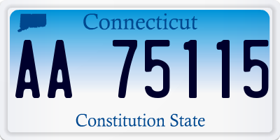 CT license plate AA75115