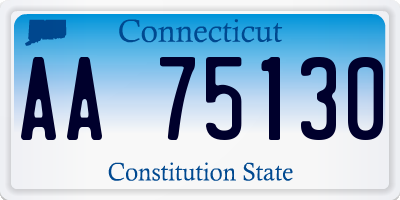 CT license plate AA75130