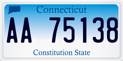 CT license plate AA75138