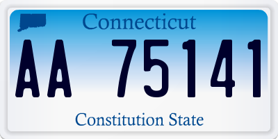 CT license plate AA75141