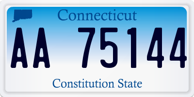 CT license plate AA75144
