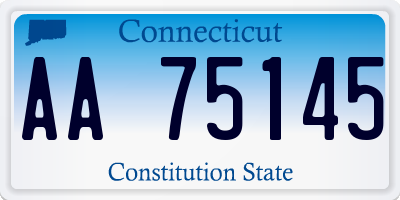 CT license plate AA75145
