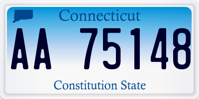 CT license plate AA75148