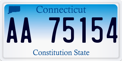 CT license plate AA75154