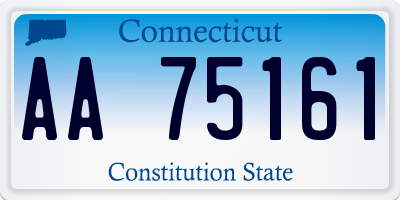 CT license plate AA75161