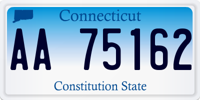 CT license plate AA75162