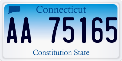 CT license plate AA75165