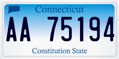 CT license plate AA75194