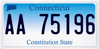 CT license plate AA75196