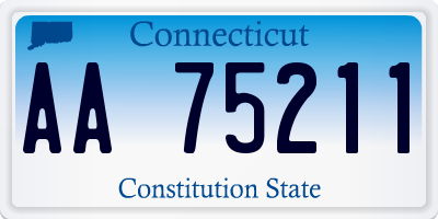 CT license plate AA75211