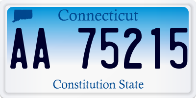 CT license plate AA75215