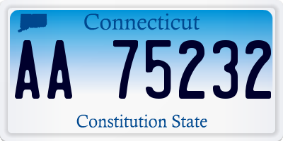 CT license plate AA75232