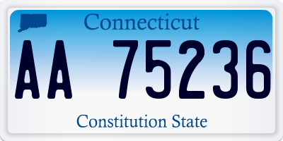 CT license plate AA75236