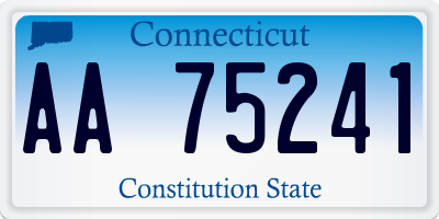 CT license plate AA75241