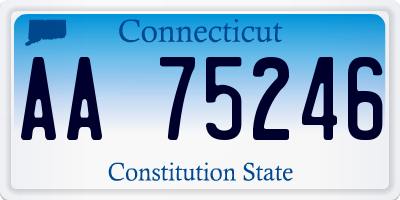 CT license plate AA75246