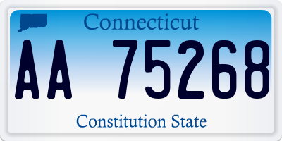 CT license plate AA75268
