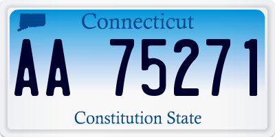 CT license plate AA75271