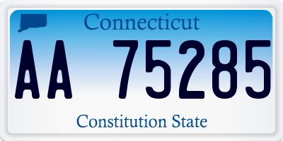 CT license plate AA75285