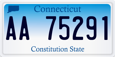 CT license plate AA75291